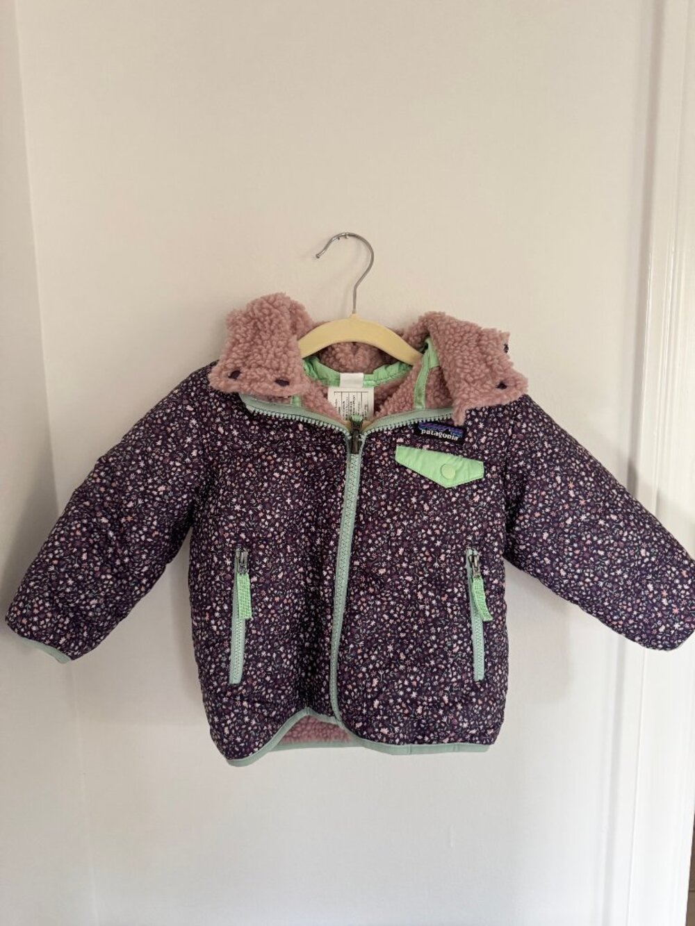 Girl's Patagonia Reversible Tribbles Hooded Jacket